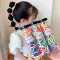 100 Pcs/set Baby Girl Rubber Bands Kids Elastic Hair Bands for Children Mixed Colors Mini Ponytail Holder Baby Hair Accessories. 