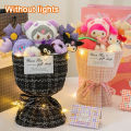 Sanrio Kuromi Plush KT Flower Bouquet Cartoon Hellokitty Cinnamoroll Stuffed Plush Toy Kawaii Decor Doll Girl Valentine Gift. 