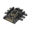 Multi Way Splitter Cooler Cooling Fan Hub PC & 2.5 Inch Ide to Sata Adapter, Convert Laptop 44 Pin Male Ide Pata. 