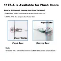 Cooler Door Latch Kit Door Latch Handle Set with Adjustable Offset Strike and Inside Release and Keys. 