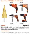 Harden 3 Pcs Step Drill Bit Set (4-12mm, 4-20mm, 4-32mm) 614143. 