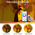 Sunset Lamp Projector Tuya RGB Sunlight Lamp Night Light with Remote LED Atmosphere Rainbow Light Romantic Room Wall Decoration.
