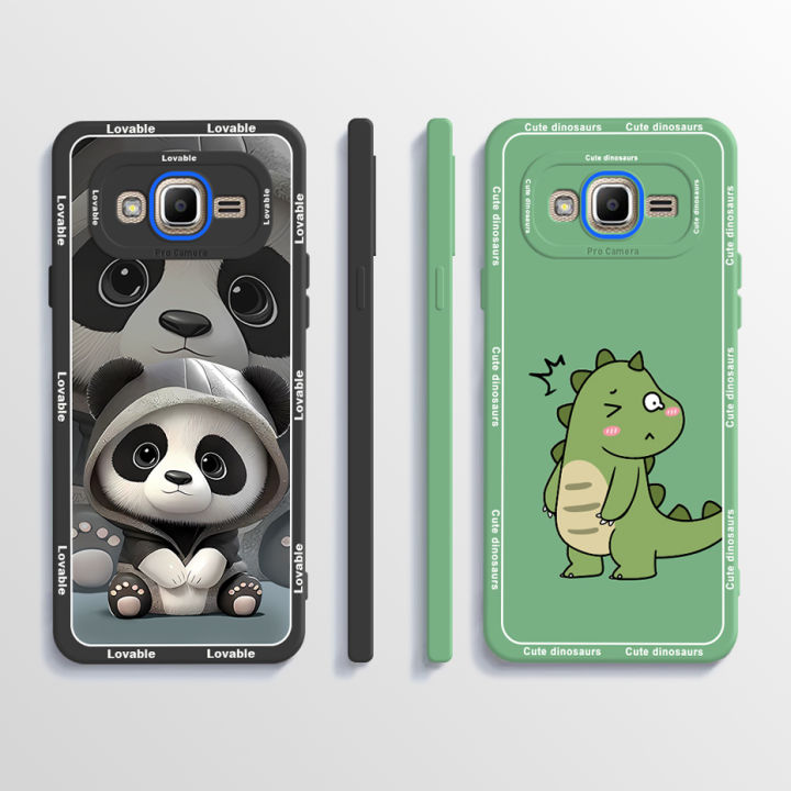 Liquid Silicone Case For Samsung Galaxy Grand Prime Plus G530 G531 J2 Prime SM-G532F Phone Case Cute Panda Soft Protector Funda