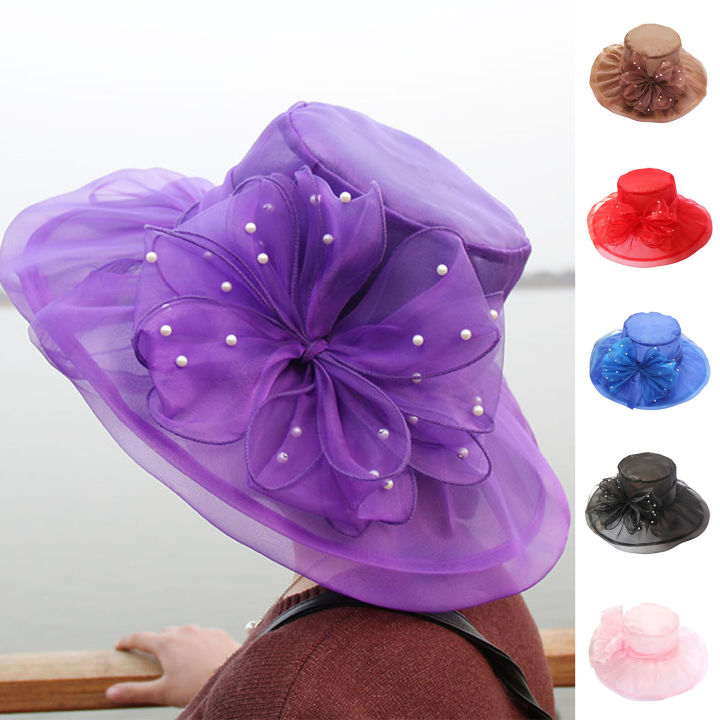 Ameesi%20Party%20Hat%20Breathable%20Lady%20Temperament%20Wedding%20Hat%20-%20Image%205