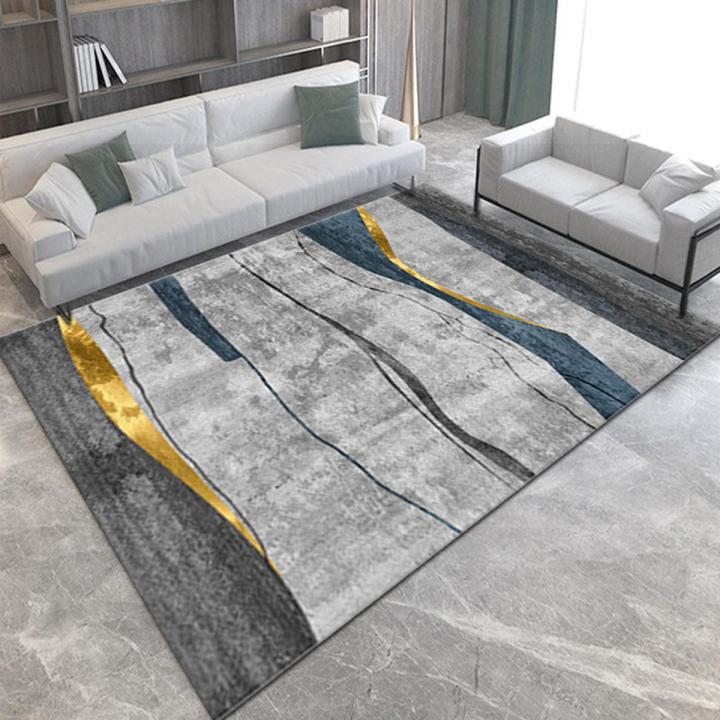 Carpets For Living Room Large 200x300 Room Decor Luxury Oversized Blue Rug Bedroom Modern Abstract Home Decoration Floor Carpet