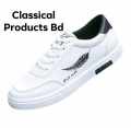Sneakers For Men All Season Flyknit Fabric Slip-On Casual Sports Style Black & White.