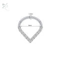 【Sleek】 ZS 1PC 16G Copper Zircon Nose Ring Snake Skull Antlers Septum Clicker Stainless Steel Nose Piercings Helix Daith Tragus Pierings.
