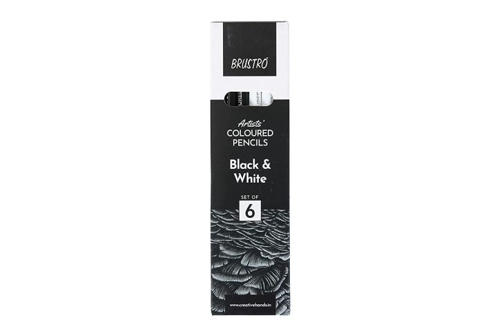 Brustro%20Artists%20Black%20&%20White%20Coloured%20Pencils%20Set%20of%203%20Whites%20and%203%20Blacks%20-%20Image%205
