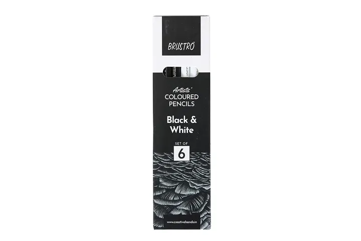 Brustro%20Artists%20Black%20&%20White%20Coloured%20Pencils%20Set%20of%203%20Whites%20and%203%20Blacks%20-%20Image%205
