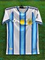 Argentina World Cup Jersey 2026 Thai Premium Football Jersey For Men - Half Sleeve World Cup T Shirt  - Argentina Jersey 2026. 