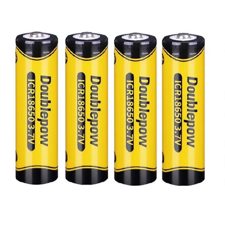 3.7v 18650 1200mAh LSD Li-on Rechargeable Pointed Head Battery- 4pcs