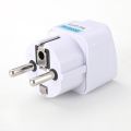 Universal Usa To Europe/Germany/Indonesia (Type E/F) Travel Charger Adapter Plug.