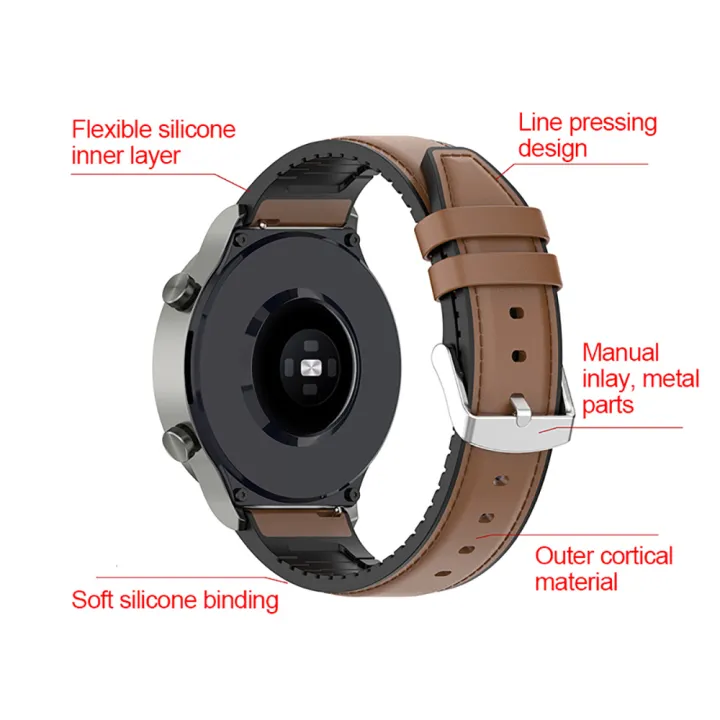 %E3%80%90Hengli%20jewelry%20story%E3%80%91(New)%20silicone%20leather%20watch%20business%20leather%20strap%2020mm%2022mm%20for%20Huawei%20Watch%20GT2%20Pro%20-%20Image%206