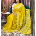 Katan Designer Screen Print Half Silk Saree For Woman. 