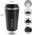Portable 510Ml Double Wall Stainless Steel Insulated Bottle Vacuum Warmer Leak-Proof Travel Coffee Mug/Cup With Lid - Coffee Mug. 