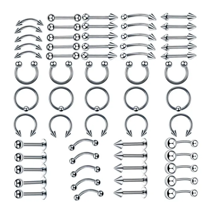 60Pcs%20Kit%2016/14G%20Jewelry%20Tongue%20Tragus%20Ear%20Eyebrow%20Lip%20Nose%20-%208mm%20-%20Image%209