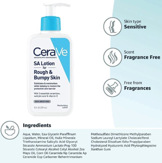 CeraVe SA Lotion for Rough & Bumpy Skin