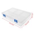 Double Layer Pencil Case Transparent Plastic Pen Storage Box Stationery School Office Supplies Kids Gift.