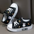Kids Shoes Girl Sneakers Cute Cartoon Rabbit Flats Children Casual Sneakers 6 To 10 Years Canvas Sports Tennis Shoes for Girl.