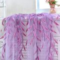 1PC Cute Voile Curtains Wicker Leaves Window Decor Transparent Curtains Pastoral Style Window Curtain Hot. 