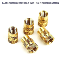 300Pcs Thread Knurled Nuts Brass Knurled Threaded Insert Nuts for 3D Printing Injection Molding.