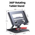 Adjustable 360° Rotating Portable Tablet Stand for 7-8 inch Tablets, High-Quality Aluminium Alloy. 