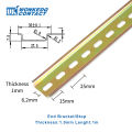 DIN Rail NS35/7.5 Steel/Aluminum Thickness 1mm/1.5mm NS 35-S/relaxAL Mounting Terminal Block Installation Electrical Cabinet C45.