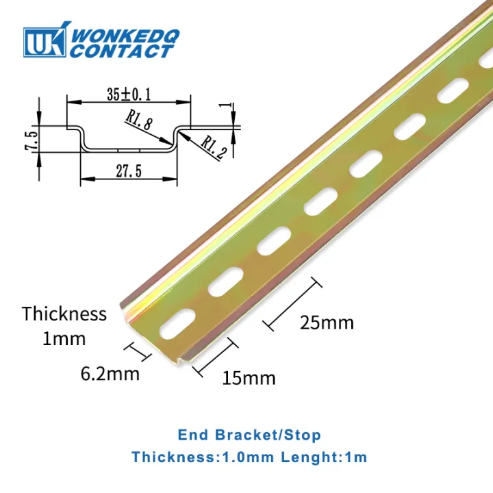 DIN%20Rail%20NS35/7.5%20Steel/Aluminum%20Thickness%201mm/1.5mm%20NS%2035-S/relaxAL%20Mounting%20Terminal%20Block%20Installation%20Electrical%20Cabinet%20C45%20-%20Image%202
