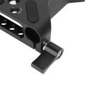 New 15mm Rail Camera Base Plate Professional Double Hole Pipe Quick Release Plat. 