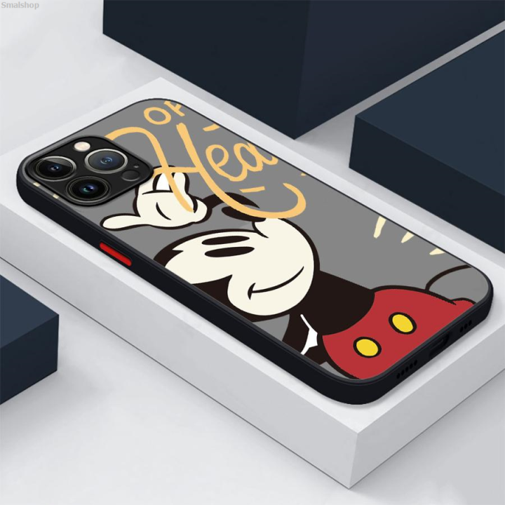 Smalshop Transparent 13 Mino Max 15 PrPro 16 in Appl Disney Mickey Minnie Mouse 2025 New Phone Case for iPhone 14 i 12 11 14 Plus SE 7 8 15 Plus XR XS MAX Dumb