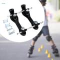 Roller Skate Base PP and Steel Parts Hardware with Brake Head Bottom Plate PU brake 23.8 cm. 