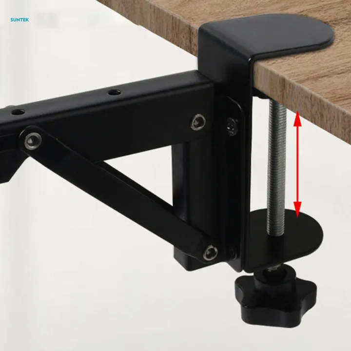 2x%20Under%20Desk%20Keyboard%20Tray%20Foldable%20Brackets%20Desk%20Extender%20Desktop%20Extension%20Shelf%20Clamp%209x4.3cm%20-%20Image%203