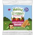 Heinz So Yummy – Strawberry & Banana Biscotti Snack (7M+) – 60gm. 