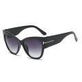 2021 New Women Fashion Big Cat Eye Sunglasses Ladies Luxury Brand Trending T-shaped  personality sunglasses UV400. 