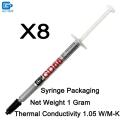 Net Weight 1 Gram 8 Pieces Per Lot Syringe Pkag GD  Series GD900-1 Thermal Grease Paste CPU Heat Sink Comund SY1-GD66-SY1 8 Pieces. 