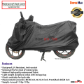 Water Resistant Universal Bike Dust Cover With Storage Bag(7 Feet) -Black & Blue (Premium Quality)).