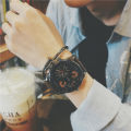 Jingshi ulzzang large dial watch, male personality, men's oversized, European and American college student trendy watch, non mechanical trend. 