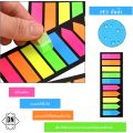 Post-it flax, plastic post-it, reflective color, has 10x20=200 sheets, easy to pull and use, has self-adhesive, fluorescent post-it, very bright color, convenient to use.. 