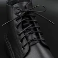 1 Pair Round Waxed Shoelaces For Shoes & Boots. 