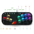 Mini HitBox Controller SOCD Arcade Stick Keyboard RGB Cherry Switch For PC Android PS4 Misterfpga. 