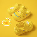 Baby Boy Slippers Children's Indoor Antiskid Shoe Outing Cartoon Baby Girl Soft Bottom Toddler Toe Cap Slippers Hole Shoes. 