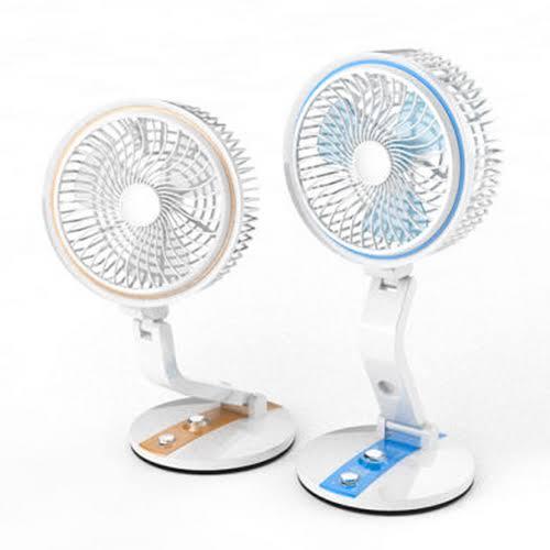 USB Rechargeable Styliest Folding Fan with LED Light (any color) - LR-2018