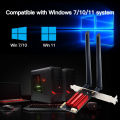 WiFi 5 PCI-E Wireless Adapter AC1200 Network Card Dual Band 2.4G/5GHz 802.11AC For Bluetooth 4.0 Desktop Windows 7/8/10/11. 