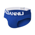 (1 Pieces) ADANNU Sport Cotton Underwear Men Jockstrap Briefs U Convex Men Underpants Male Panties Patchwork Mens Innerwear AD127. 