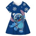 Stitch New Kids Dresses For Girls Summer Dress Child Baby Sweet Princess Disney Stich Dress Designer Dress Baby Girl Clothes. 