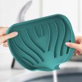 soap holder organizer lagayan ng sabon pang ligo soap organizer Silicone Faucet Mat Sink Tray Soap Dispenser Sponge Drain Pad Sink Splash Drying Mat Countertop Storage Tray Kitchen Accessorie.