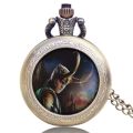 Classic Pocket Watch Loki Ragnarok Game Adventure Mythology Quartz Men Chain P1176. 