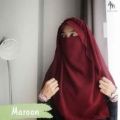 Niqab Muslim Hijab (Crown) 2 level Islamic Face Cover - Hijab Collection. 
