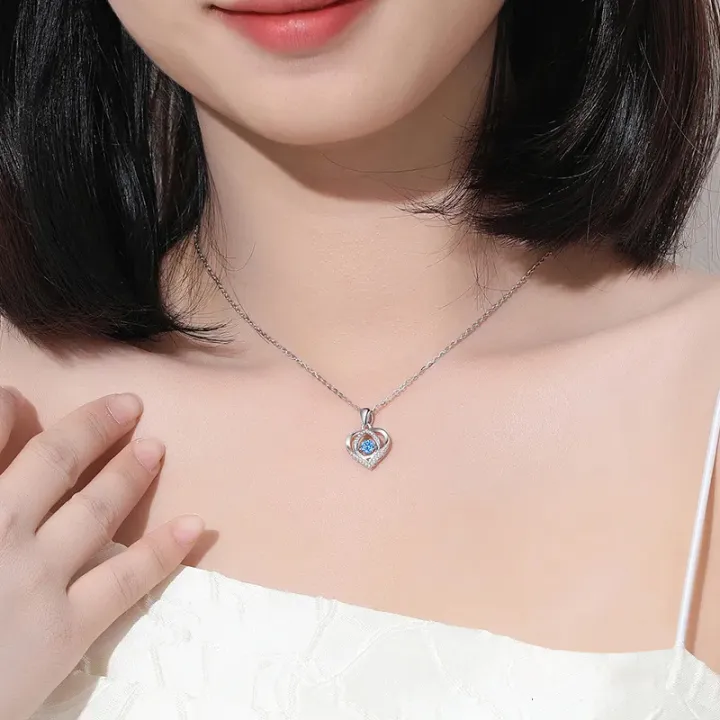 High%20Quality%20925%20Silver%20Blue%20Heart-Beat%20Love%20Neckless%20for%20Girls%20-%20Image%203