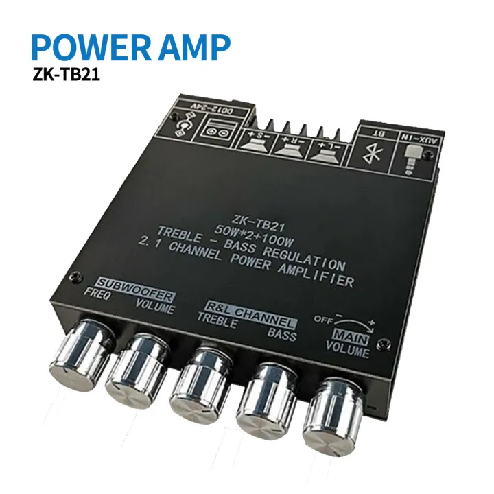 ZK-TB21%20Amplifier%20Bluetooth%205.0%20Subwoofer%20Amplifier%20Board%2050W*2+100W%202.1%20Channel%20Power%20Audio%20Stereo%20Bass%20AMP%20TPA3116D2%20-%20Image%205